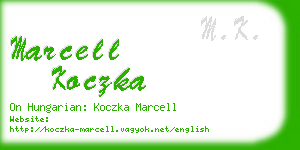 marcell koczka business card